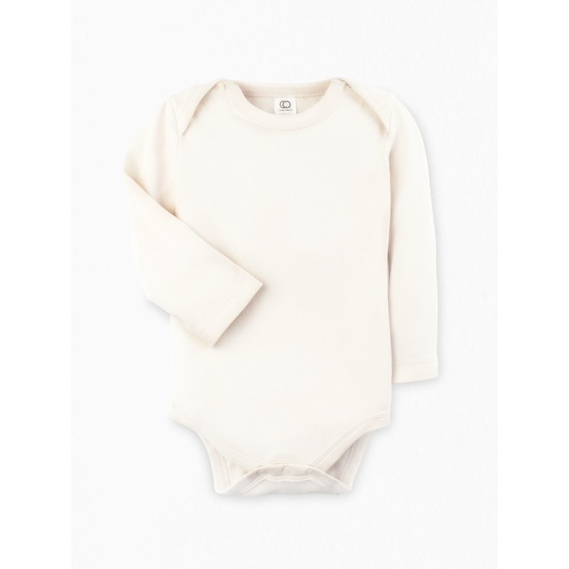 Classic Long Sleeve Bodysuit – Natural 0-3m