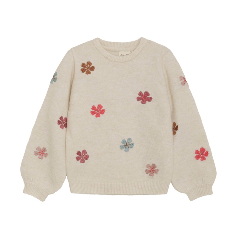 Pullover Knit Sweater – Sandshell Flower 2Y