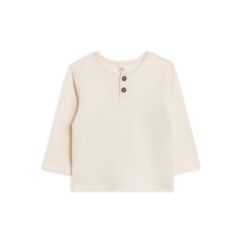 Reef Henley Crew Neck Tee – Ivory 6-12m