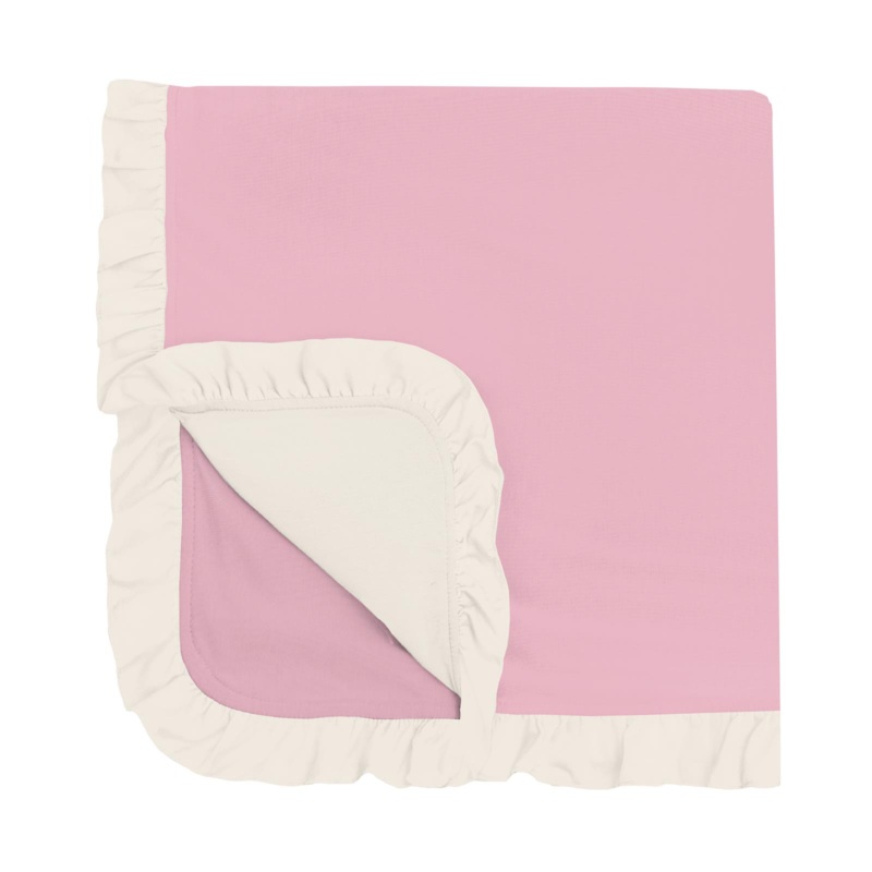 Ruffle Stroller Blanket – Cake Pop with Natural