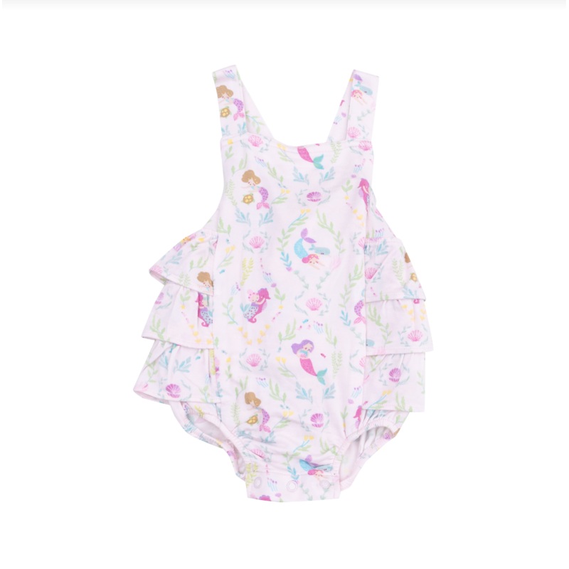 Ruffle Sunsuit – Mermaids 0-3m