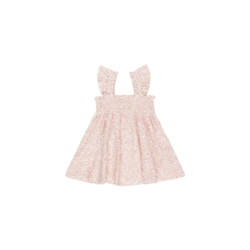 Smocked Jersey Dress – Pink Blossom 18-24m