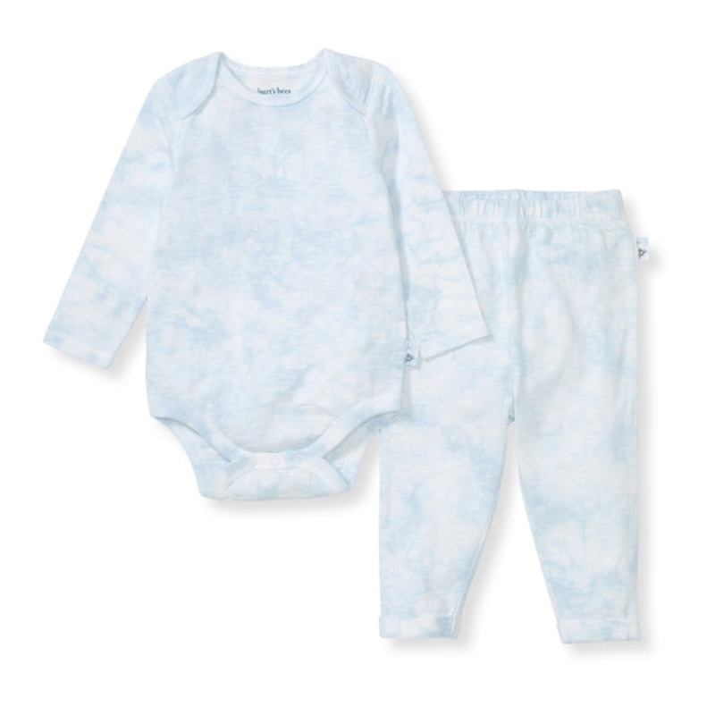 Desert Tie Dye Organic Cotton Bodysuit Set – Ocean NB