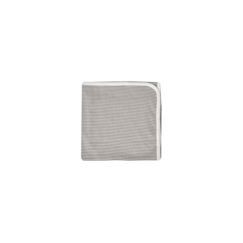 Ribbed Baby Blanket – Lagoon Micro Stripe