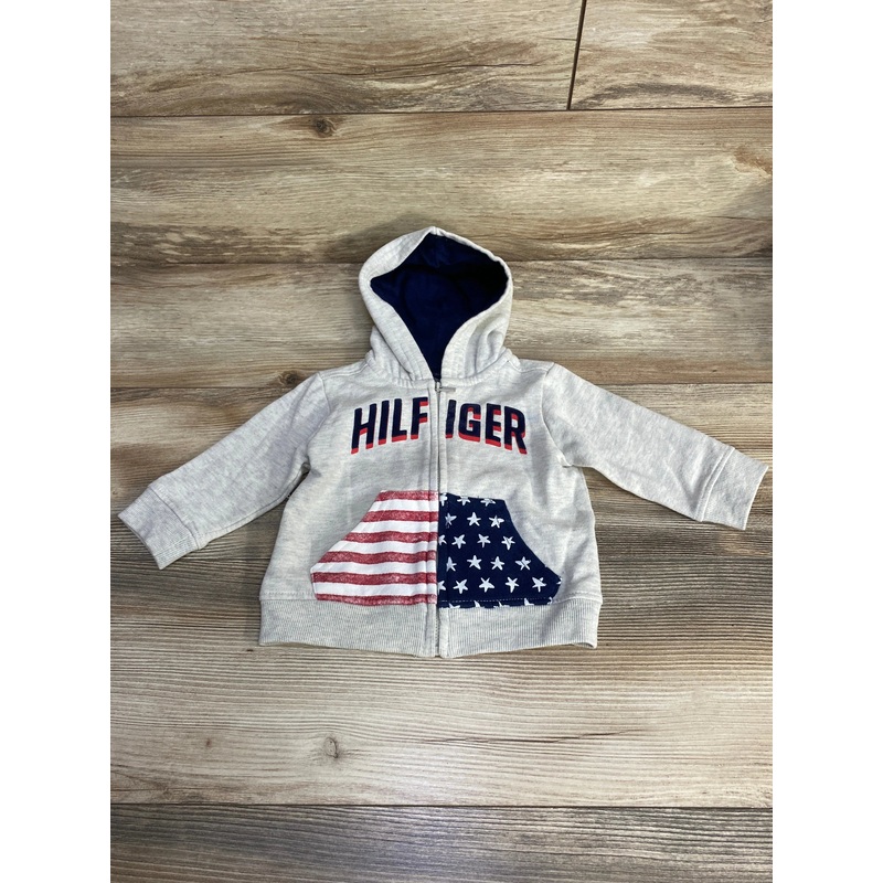 Tommy Hilfiger Full Zip Hoodie Grey sz 6-9m Grey 6m