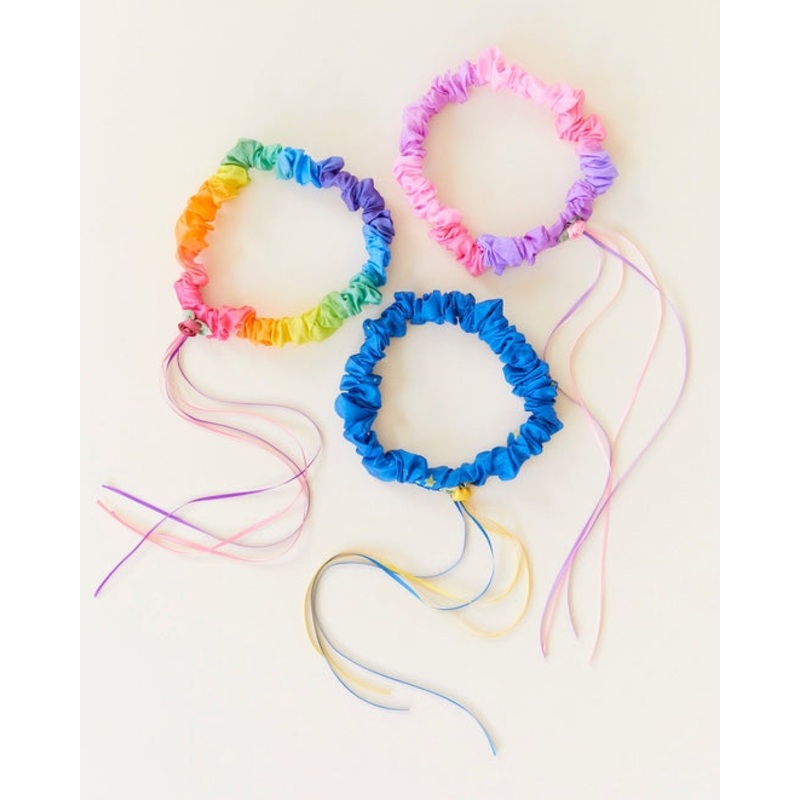 100% Silk Headbands For Dress Up & Pretend Play – Various Colors Rainbow
