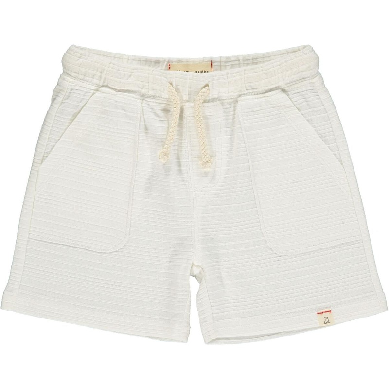 Bluepeter Shorts – White Ribbed 0-3m