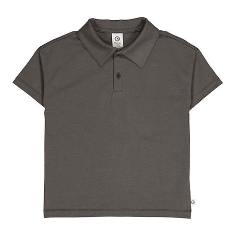 Cozy Me Collar Short Sleeve Tee – Tower Grey 4T