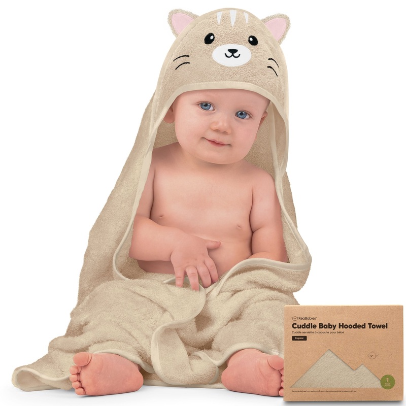 Cuddle Baby Hooded Towel – Cat