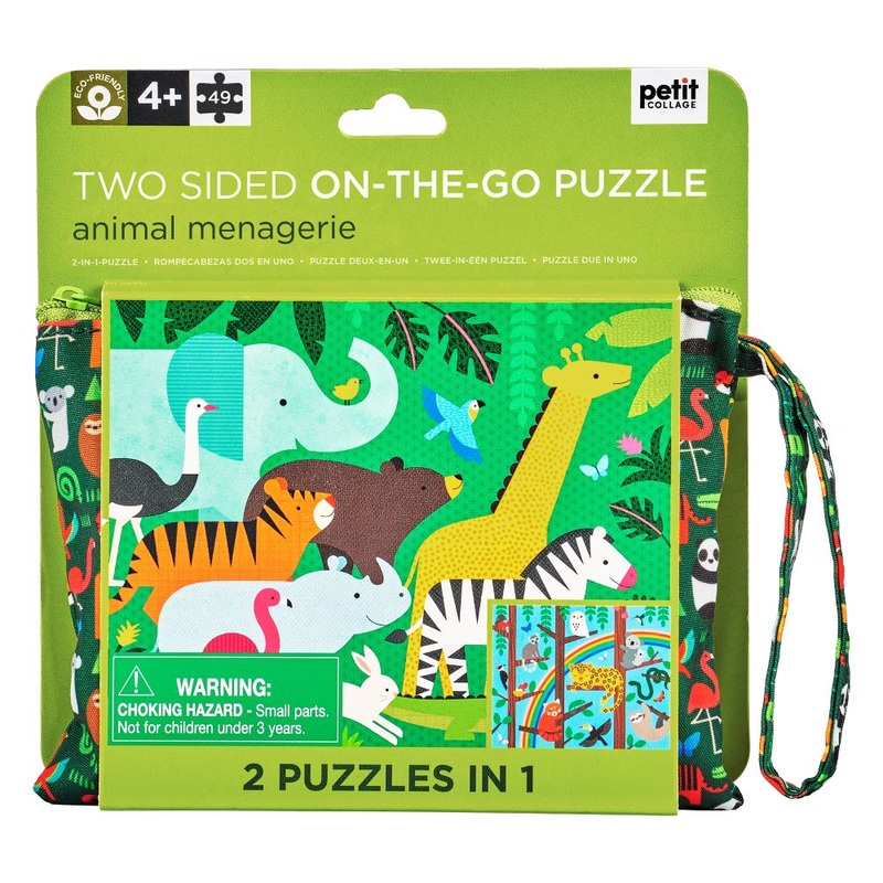 Two Sided On-The-Go Puzzle – Animal Menagerie