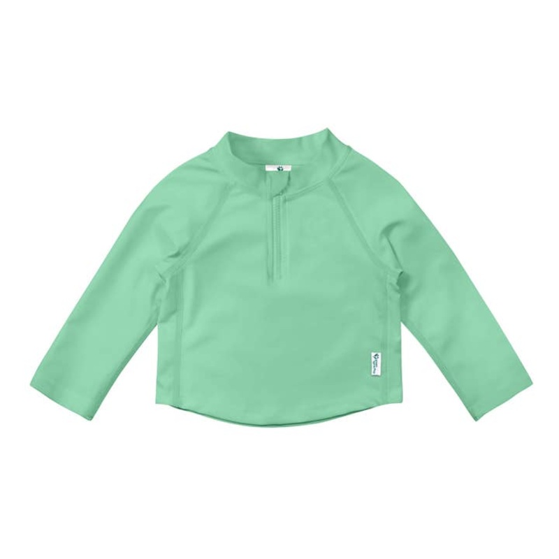 UPF 50+ Zip Rashguard Shirt – Mint 6m
