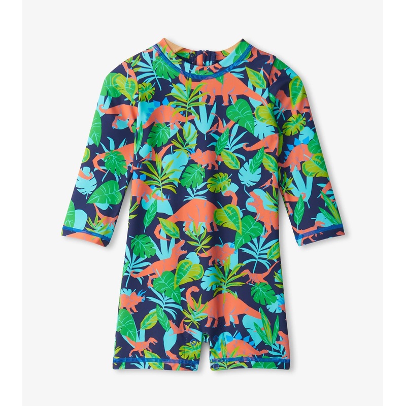 Baby Boys Dino Jungle One-Piece Rashguard 3-6m