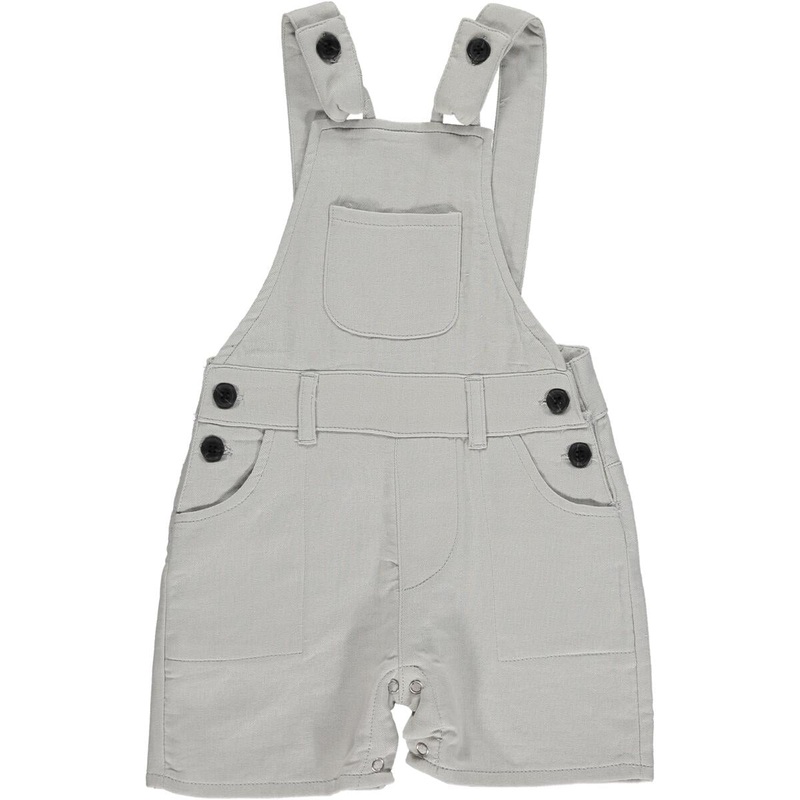 Bowline Woven Overalls – Grey 0-3m