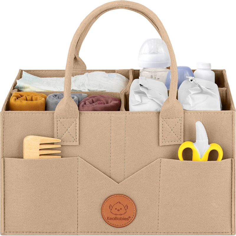 Diaper Caddy Organizer – Taupe