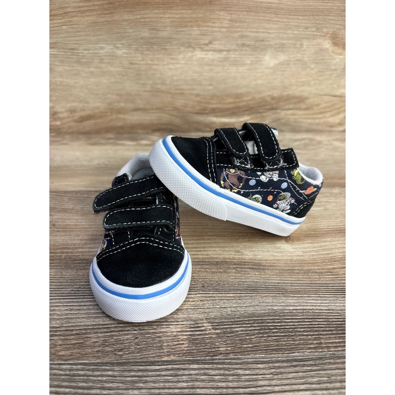 Vans Old Skool V Glow Cosmic Zoo Black sz 4c