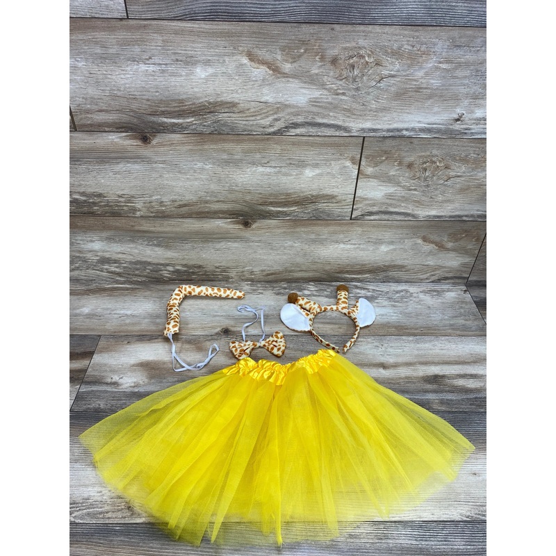 4pc Tutu Giraffe Costume Set Yellow sz 3-7