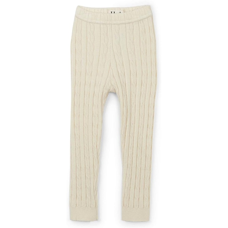 Cream Cable Knit Leggings 0-6m