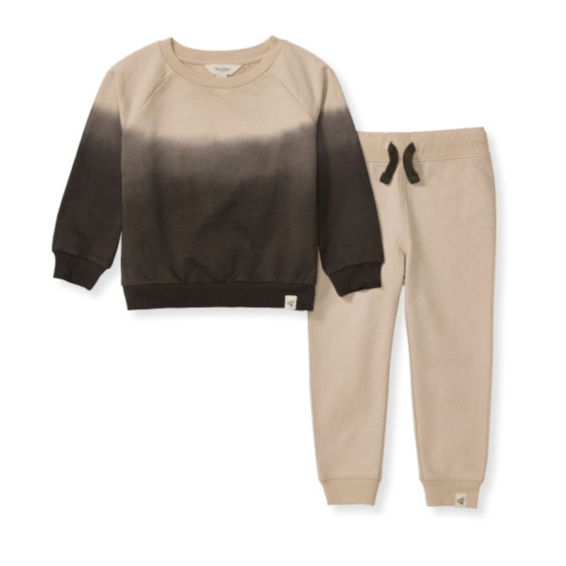 Dip Dye Organic Sweat Shirt and Pant Set – Delicate Doe 0-3m