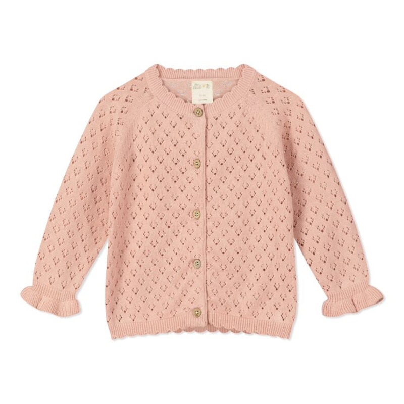 Aurora Cardigan – Rose 0-3m