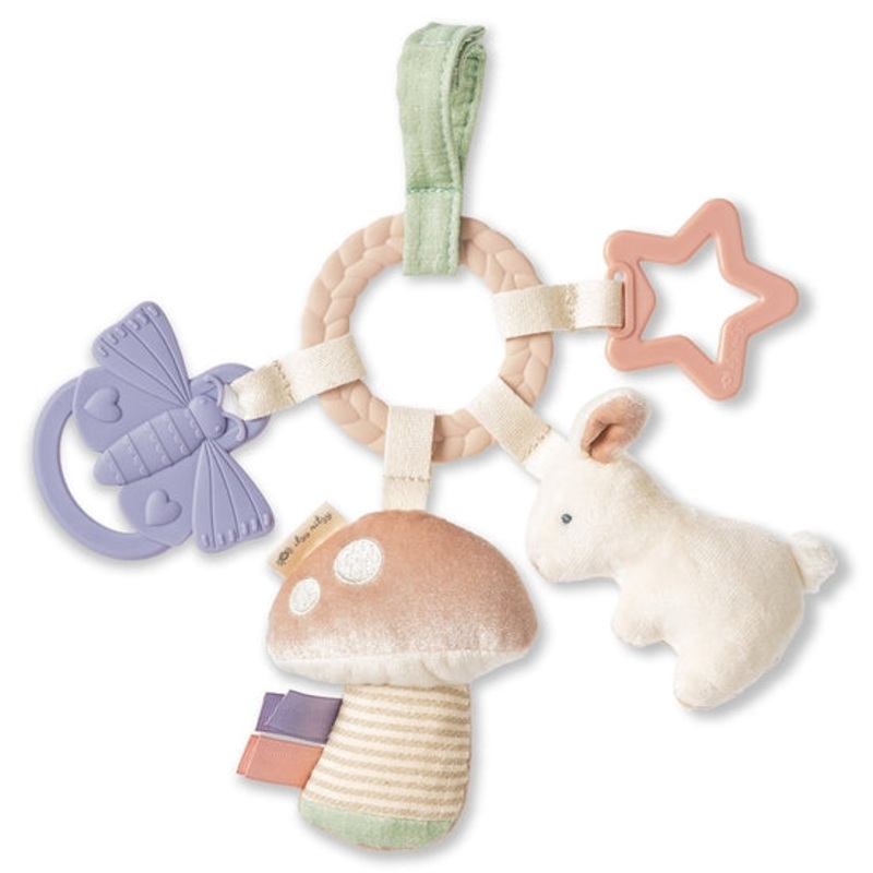 Bitzy Busy Ring Teething Activity Toy – Bunny