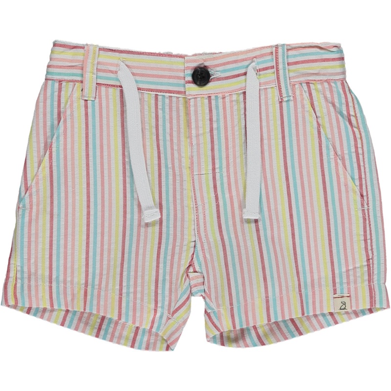 Crew Shorts – Candy Striped Seersucker 6-9m