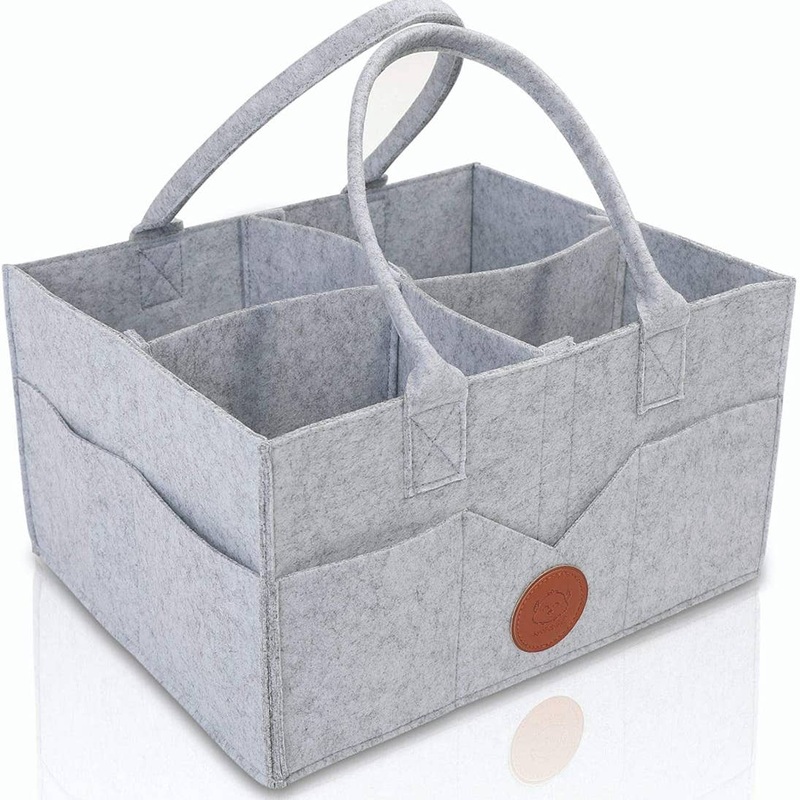 Diaper Caddy Organizer – Classic Gray