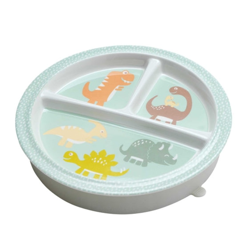 Divided Suction Plate – Baby Dinosaur