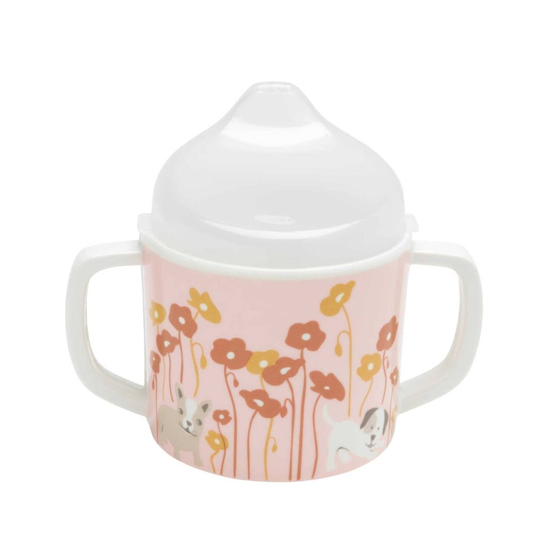 Sippy Cup – Puppies & Poppies