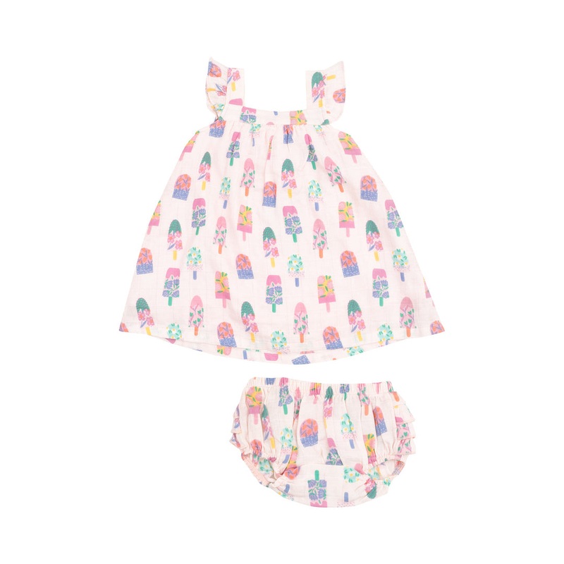 Sundress and Diaper Cover – Floral Popsicles 2T