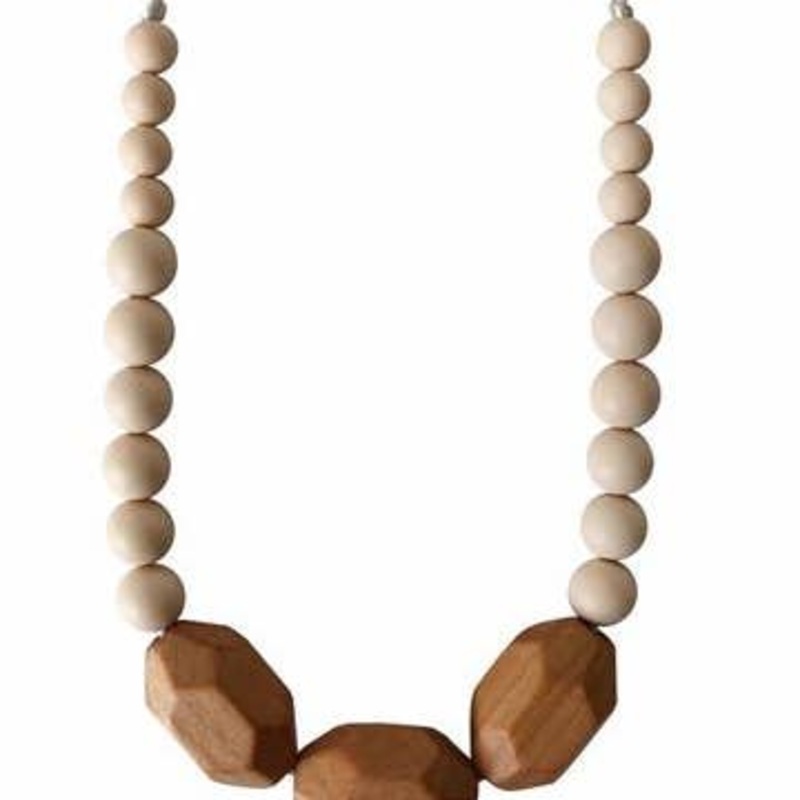 The Austin Teething Necklace – Various Colors Cream