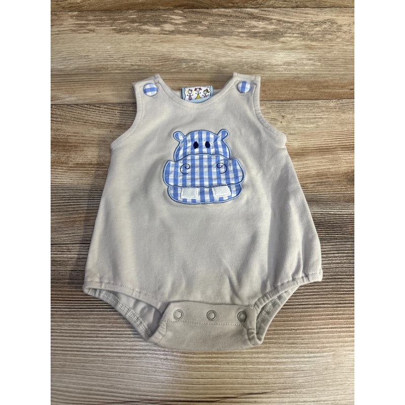 Three Sisters Hippo Bubble Romper Grey sz 3m Grey 3m