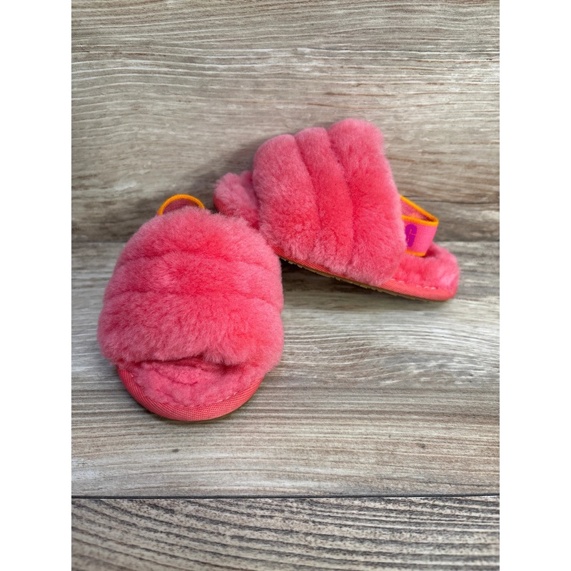 UGG Fluff Yeah Slides Strawberry Sorbet sz 7c