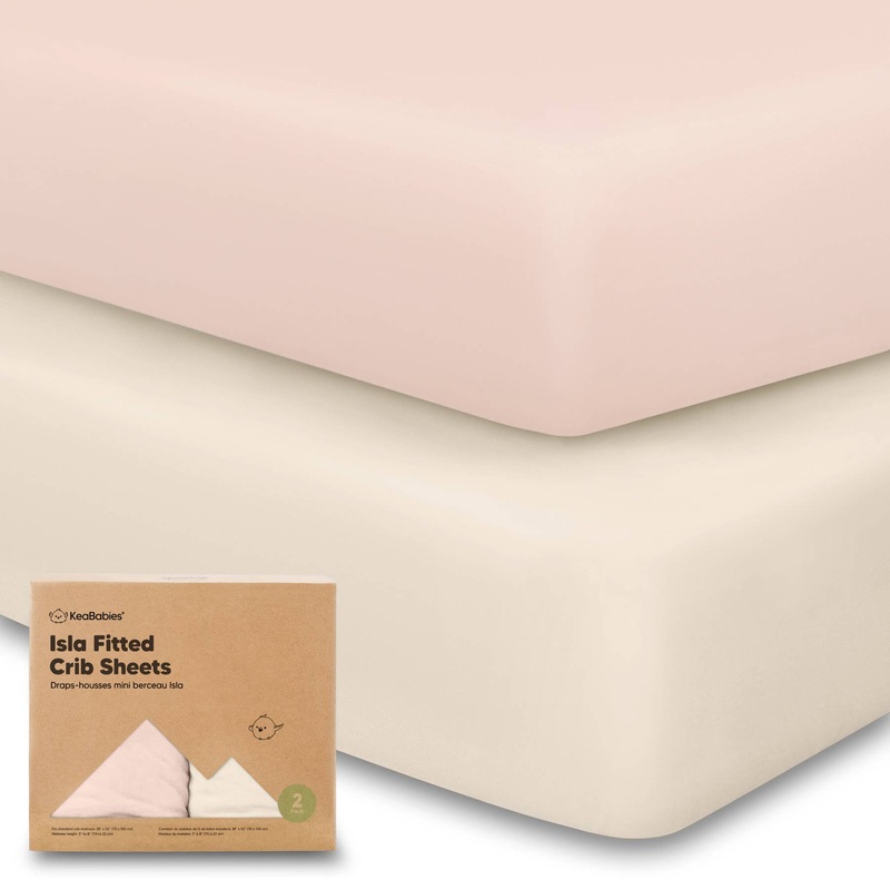 2 Pack Isla Fitted Crib Sheet – Cameo