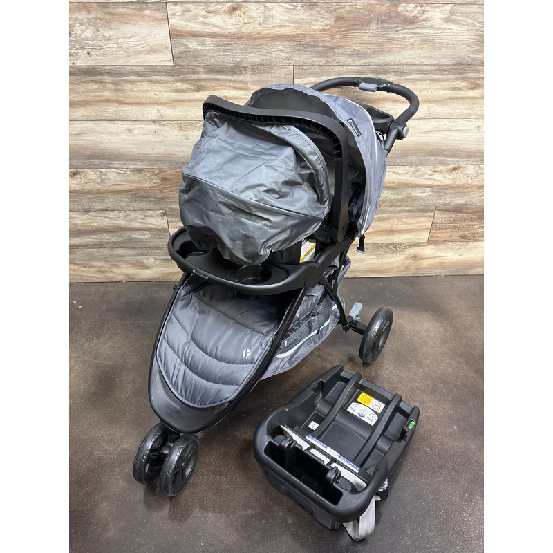 Baby Trend EZ Ride Travel System with EZ-Lift Infant Car Seat in Dash Grey