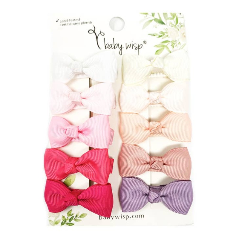 Diya Ribbon Snap Clip Set Of 10 – Various Colors Light