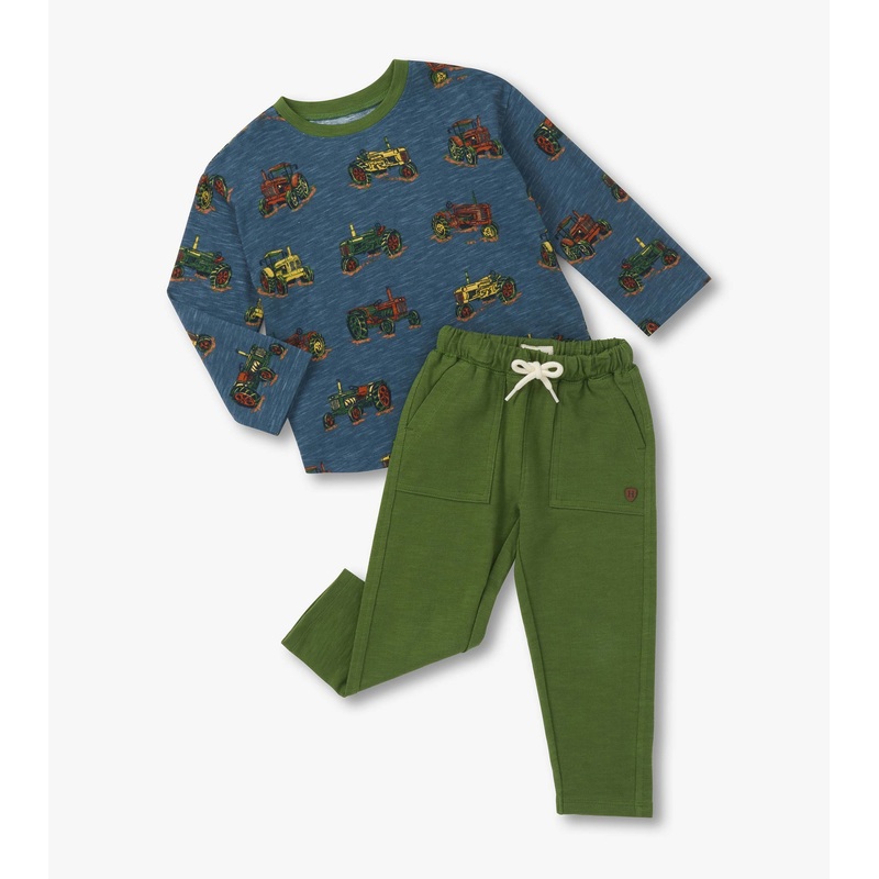 Graphic Tee and Pull on Pant Set – Landscape Tractors 6-9m