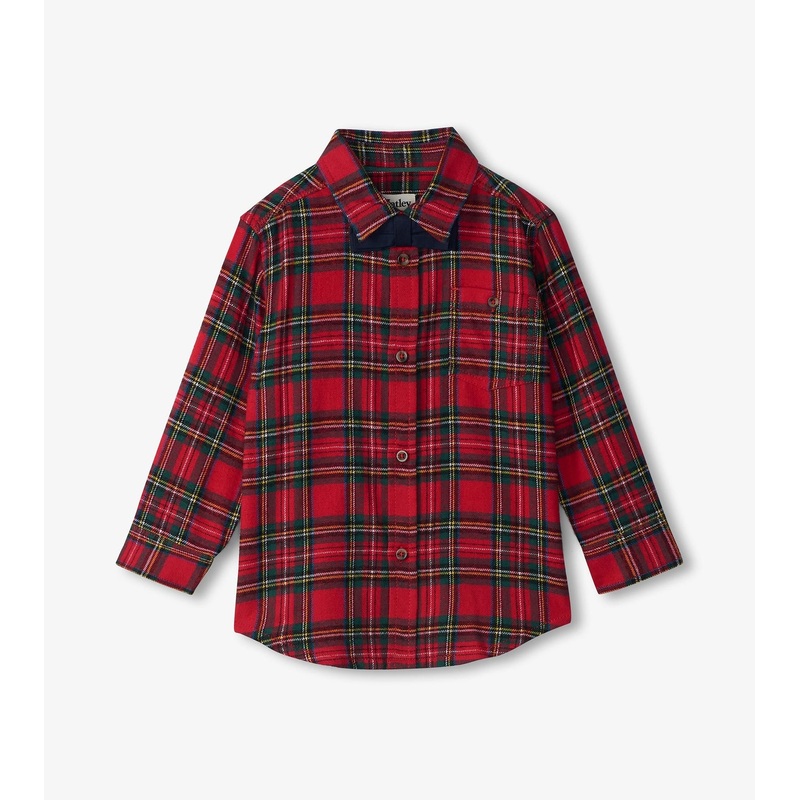 Red Plaid Button Down Shirt 5T