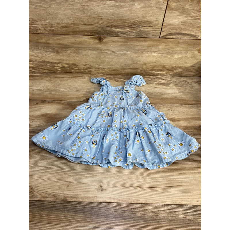 Bluey Floral Tiered Dress Blue sz 2T Blue 2T