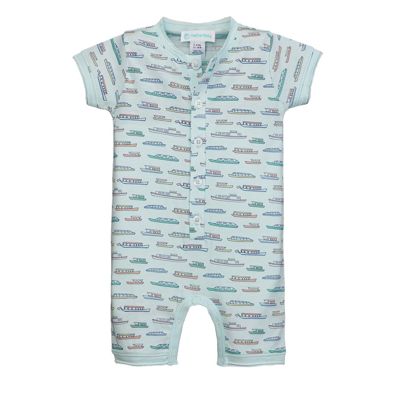 Henley Romper – River Cruise on Aqua 0-3m
