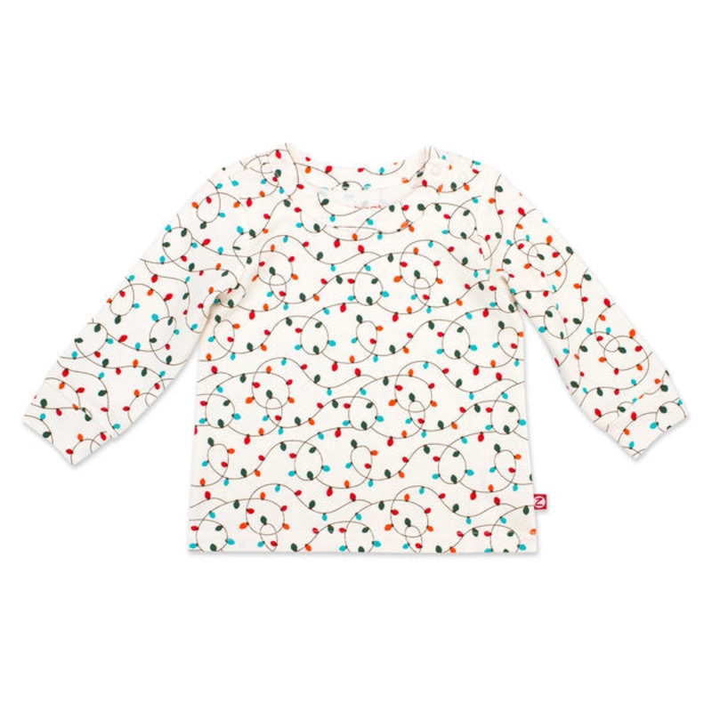 Organic Cotton Long Sleeve Crewneck – Lights 6m