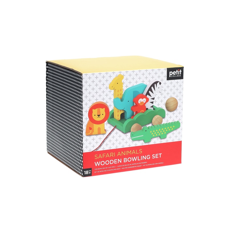 Wooden Bowling Set – Safari Animals