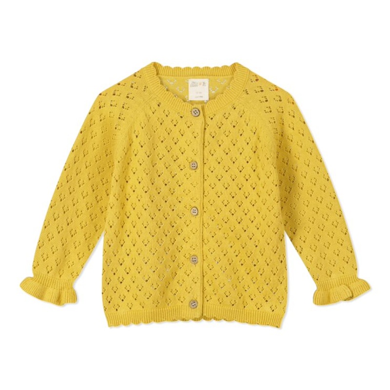 Aurora Cardigan – Gold 0-3m