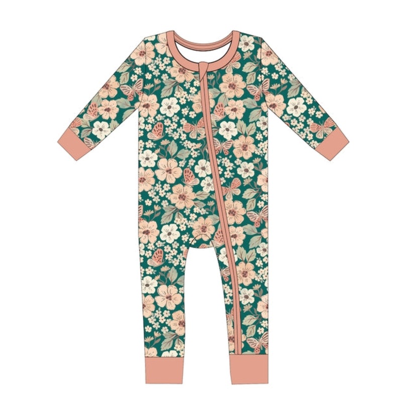 Bamboo Convertible Footie – Juniper NB