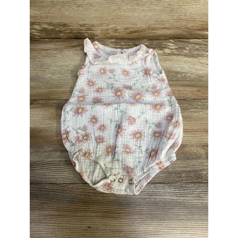 Tahari Baby Floral Bubble Romper White sz 3-6m White 3m