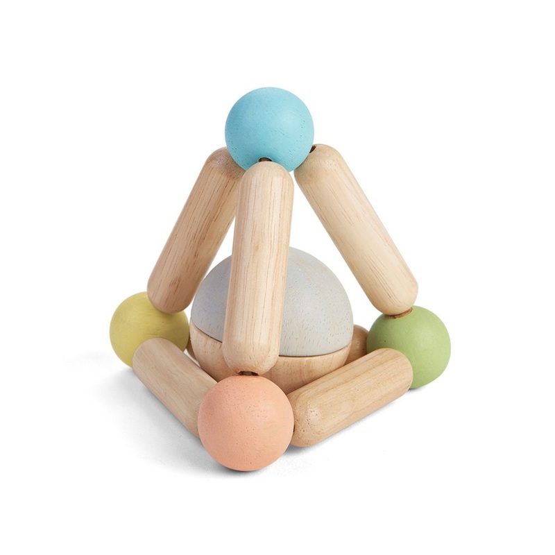 Triangle Clutching Toy – Pastel
