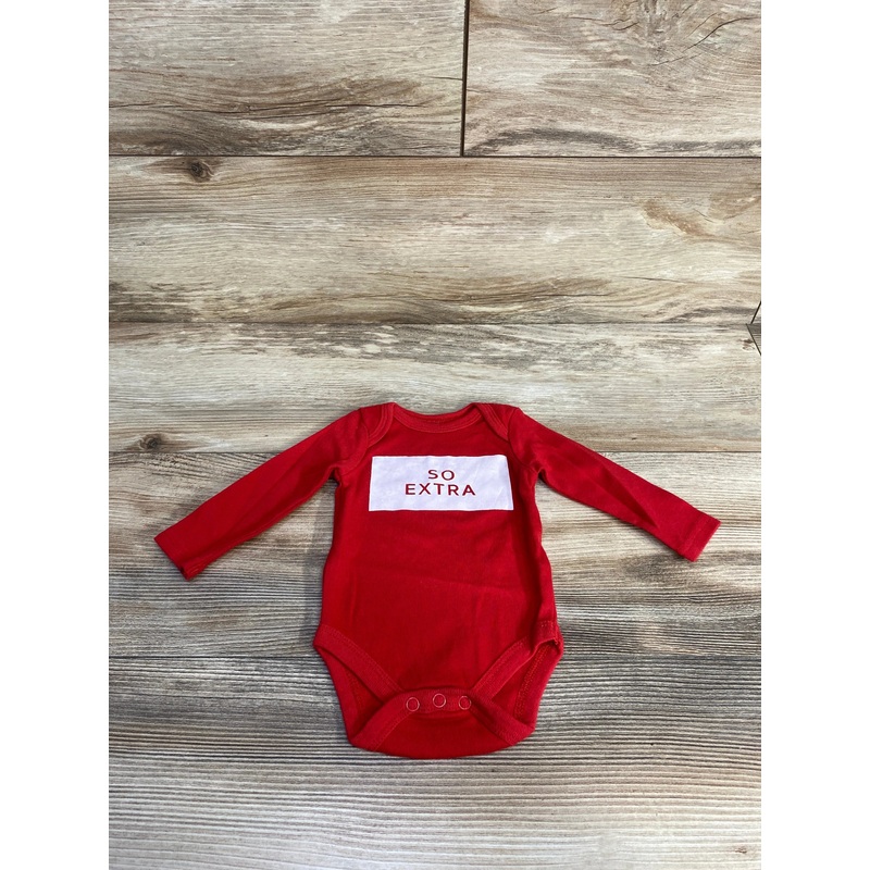 Wee Play So Extra Bodysuit Red sz 0-3m Red Newborn