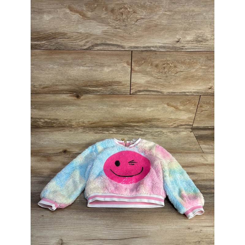 Baby Sara Sequin Plush Sweatshirt Blue sz 3T Multicolor 3T