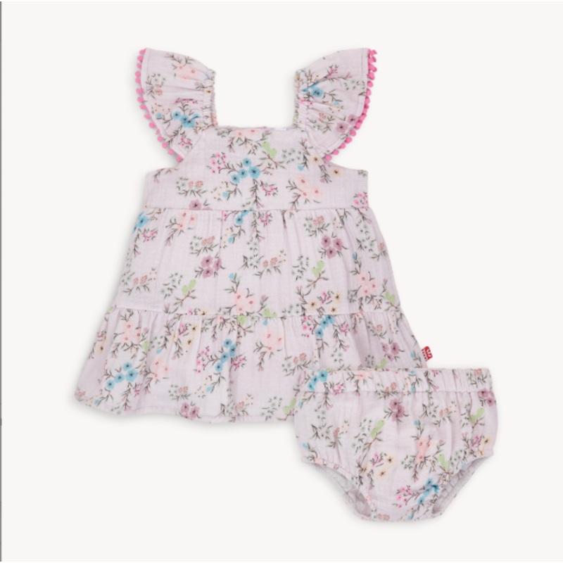 Emily Cotton Dress + Diaper Cover 9-12m