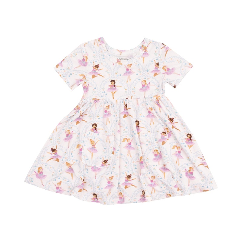 Short Sleeve Twirly Dress – Bow Ballerinas 2T