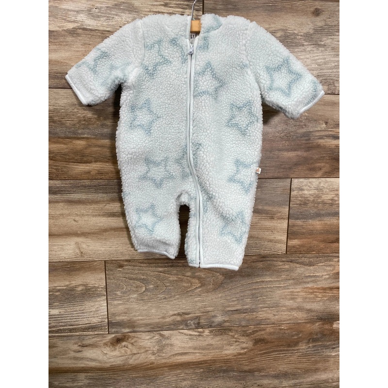 Baby Gap Sherpa Star Hooded Coverall Blue sz 0-3m